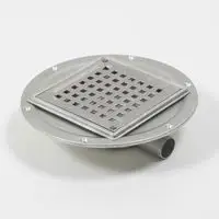 Blücher Square Miniafløb type 381 med membran - Ø32 mm vandret | Køb online