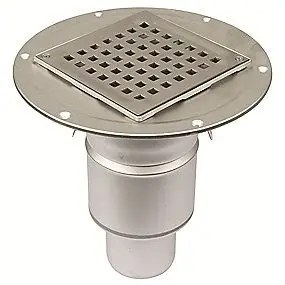 Blücher Square 75 mm afløbsskål til smøremembran, uden studs, lodret - Premium
