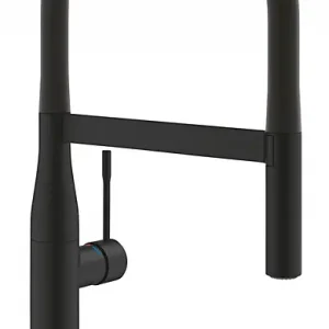 Grohe Essence stor køkkenarmatur med professionel spray, Phantom Black | Populært valg
