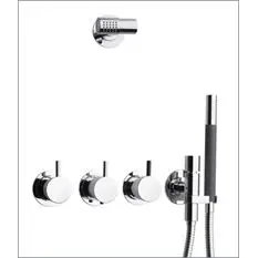 Anbefalet valg - Vola 5471R-081 Termostatbatteri - I Børstet krom 5471R-081-20