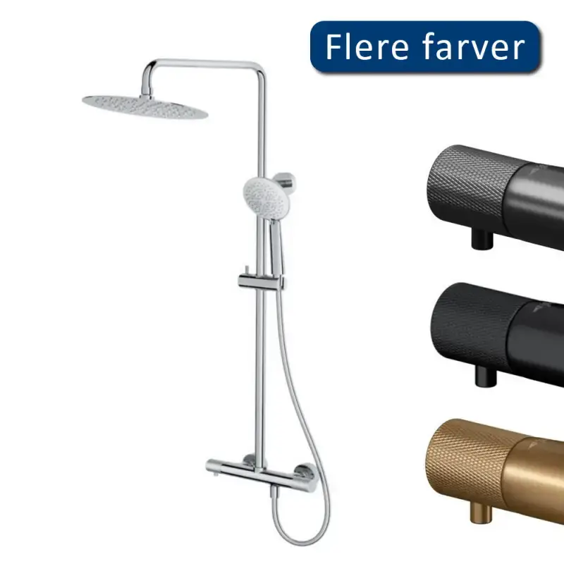 Mirall Aqualis brusesystem, Krom | Lav pris