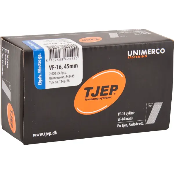 Prisnedsættelse | TJEP Dykker VF16 - 1,6x45mm - 2000 stk/pk