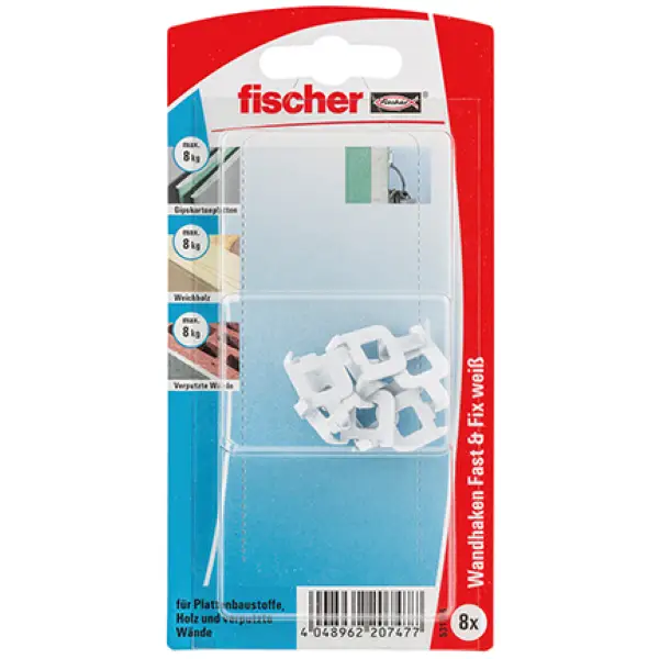 Fischer Fast & Fix Ophængskrog Hvid | Anbefalet valg