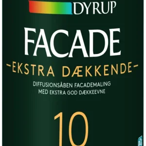 Hurtig afsendelse | Dyrup, Facademaling, Ekstra Dækkende 10, hvid, 0,75 L