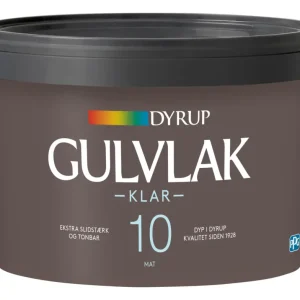 Dyrup, Gulvlak, Klar 10, 2,25 L - Nyt i shoppen