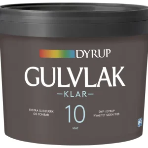 Dyrup, Gulvlak, Klar 10, 4,5 L | Premium kvalitet