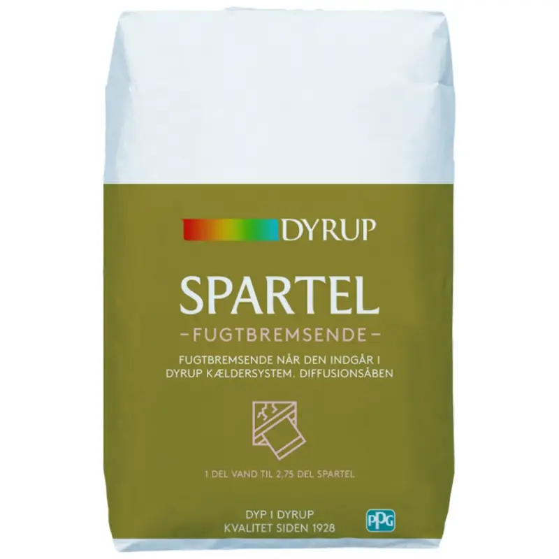 Tryg betaling | Dyrup, Fugtbremsende spartel, indendørs, hvid, 5 kg