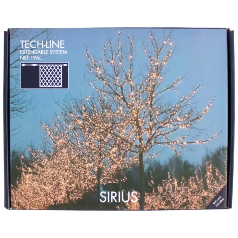 Fordelagtig pris - Sirius Tech-Line, Lyskædenet, startsæt, 3x3 m, 196 LED