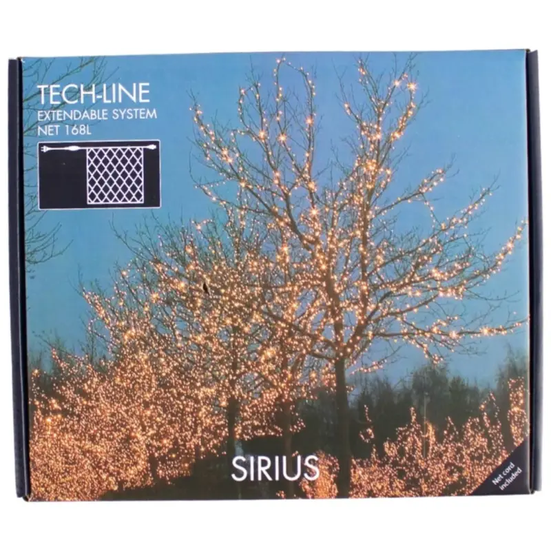 Hurtig forsendelse - Sirius Tech-Line, Lyskædenet, startsæt, 1,7x1,4 m, 168 LED