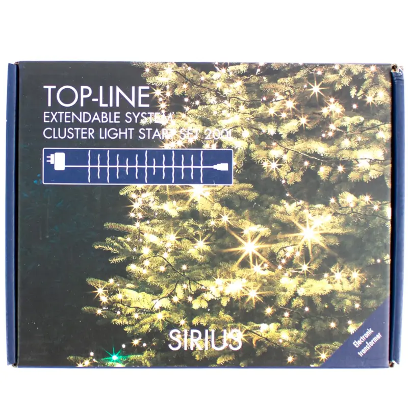 Hurtig afsendelse | Sirius Top-Line, Klyngelyskæde, startsæt, 3 m, 200 LED