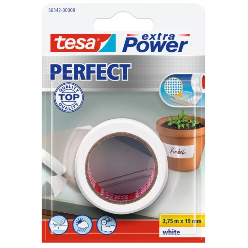 Kampagnetilbud | Tesa, Gaffatape, Extra Power Perfect, 19 mm x 2,75 m