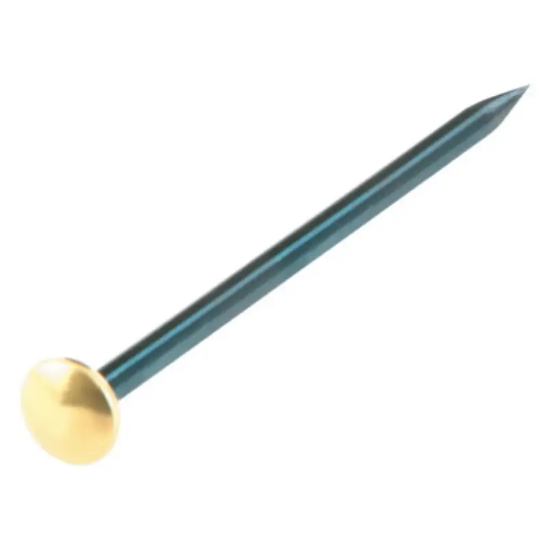 Eftertragtet | Kram, Stålsøm m/messinghoved, blåhærdet stål, Ø2,0x16 mm, 12 stk.