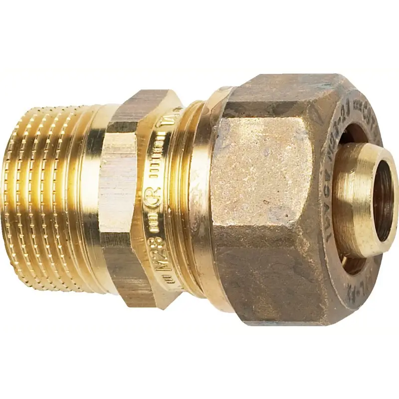 Kun i dag - Kompressionsnippel, messing, 3/4" x 15/18 mm