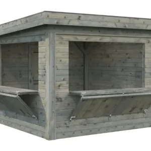 Kampagnetilbud - Salgsbod m/luger, Lenna 305, 8,3 m², grå