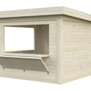 Salgsbod m/luger, Lenna 305, 8,3 m², hvid - Sikker betaling
