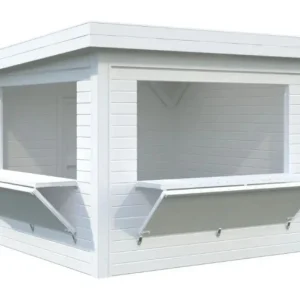 Salgsbod m/luger, Lenna 305, 8,3 m², hvid | Særpris
