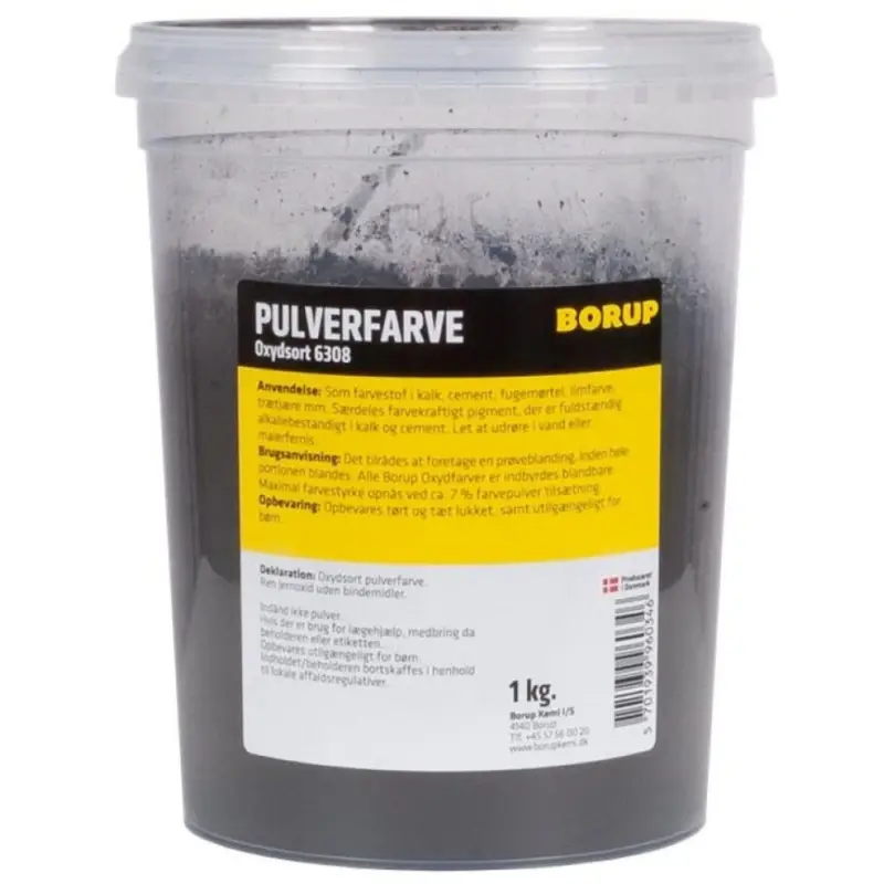 Spar mere - Borup, Pulverfarve, oxydsort, 1 kg