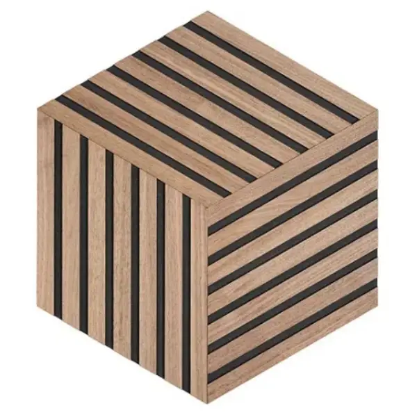 Premium | Fjordwall, Vægpanel, Rhombus, valnød, 10x267x459 mm, 3 stk.