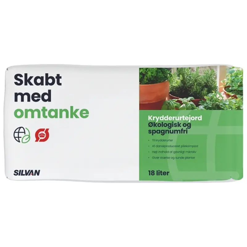 Skabt med omtanke, Krydderurtejord, 18 L - Køb online