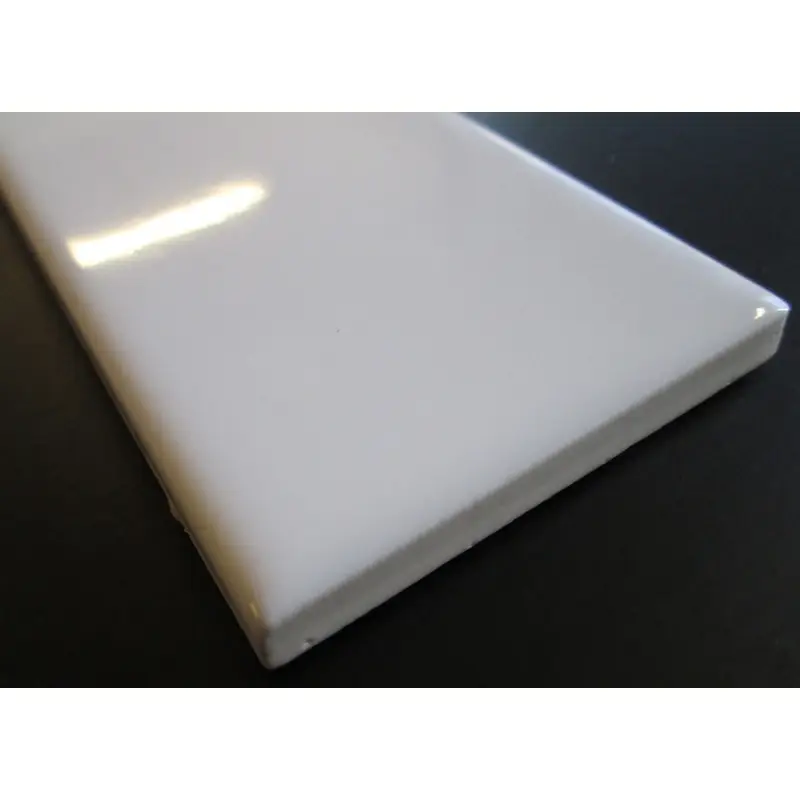 Vægflise, blank hvid, 5x20 cm - Kundernes favoritter