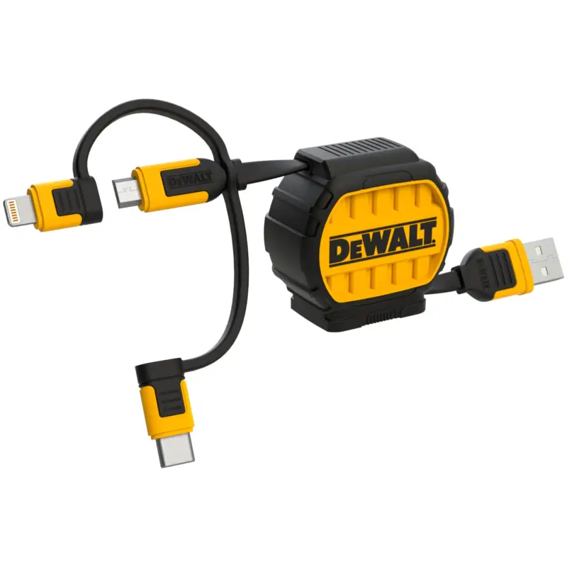 DeWalt, 3-i-1 USB-opladekabel, 1 m - Outlet
