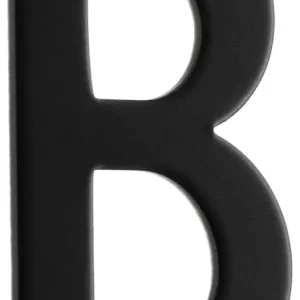 Supergod pris | Beslagsboden, Postkassebogstav B, sort, 43 mm