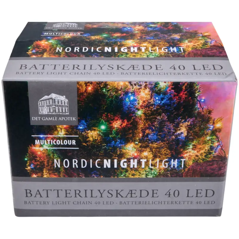 Netop kommet | Batteri-lyskæde, 3,9 m, 40 LED