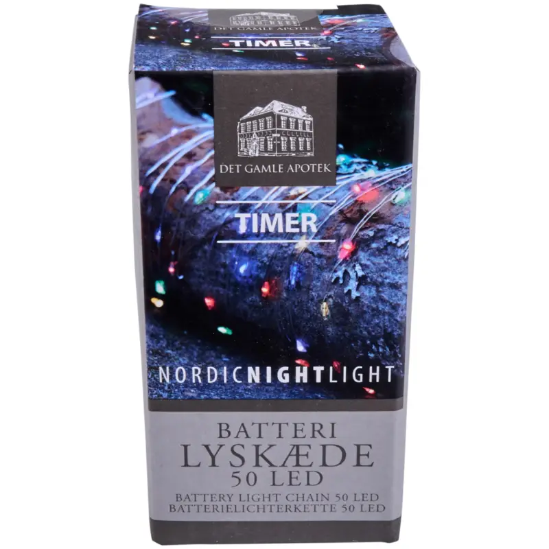 Prisnedsættelse | Batteri-lyskæde, 4,9 m, 50 LED