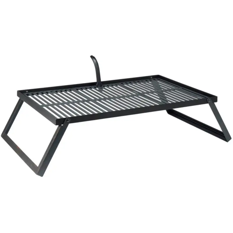 Sikker handel | Bålgrill m. grillriste, 70,5x47x28 cm