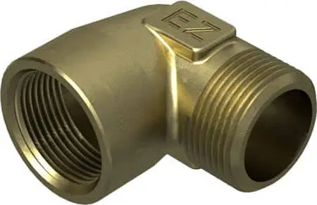 Vinkel ms krom 90 gr. 3/8″ mn | Helt ny