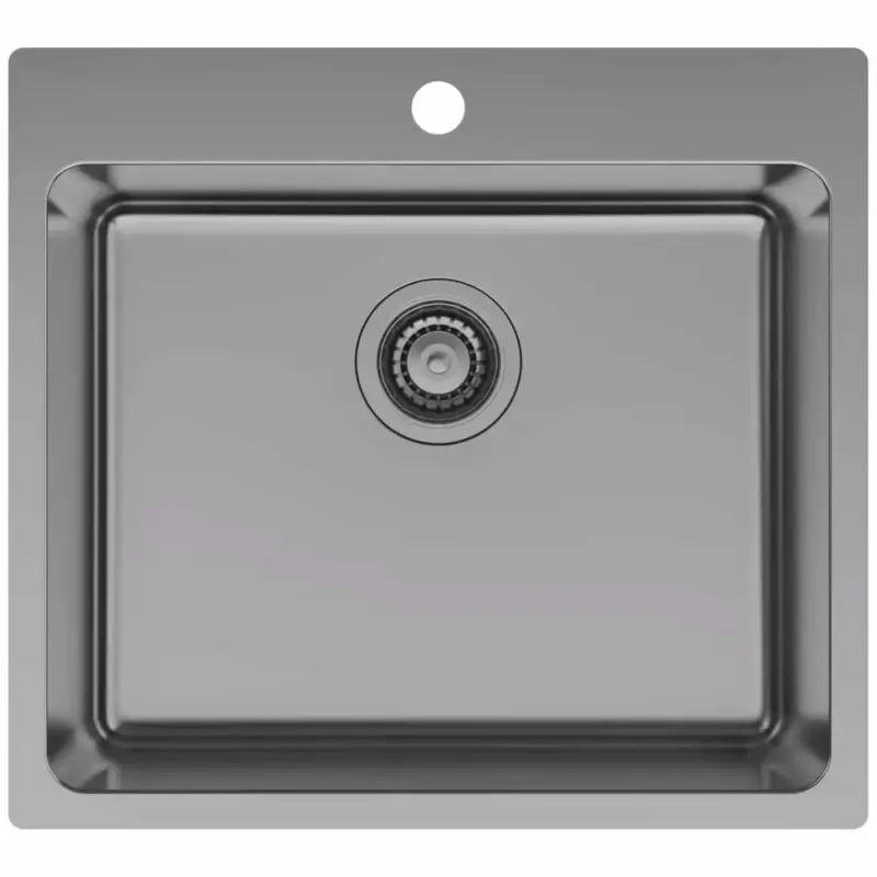 Lavabo LA 550 køkkenvask 550x500mm m/hanehul PVD gunmetal - Bestseller