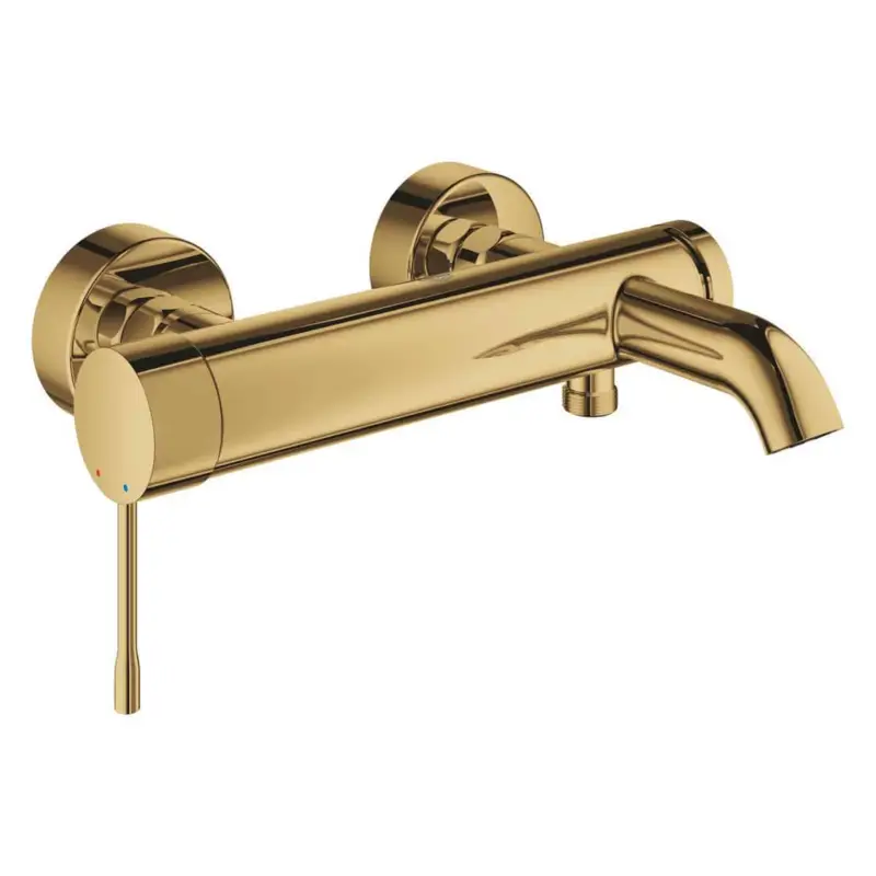 Bestil nu | GROHE Essence New etgrebsbatteri 1/2/193 mm tud t/kar/br, poleret Cool Sunrise messing