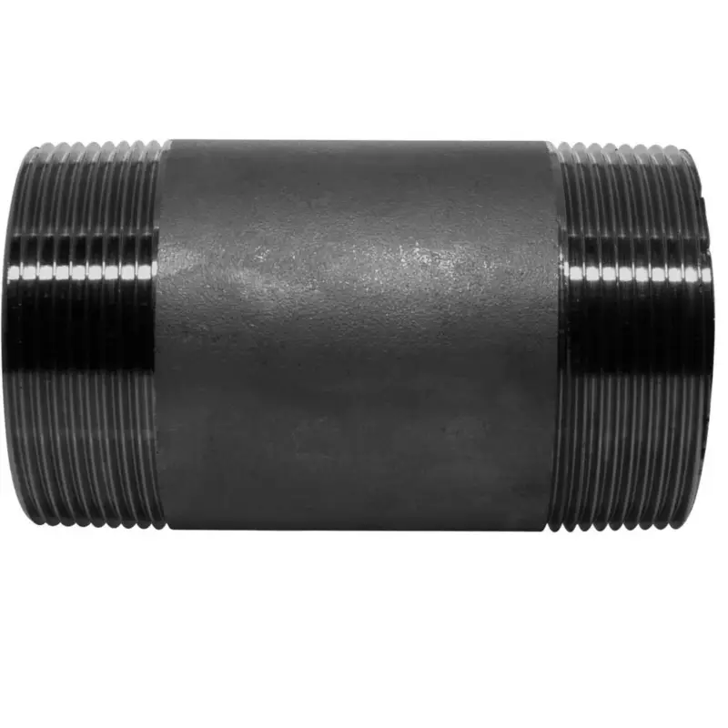 Nippelrør sort 120 mm X 2 - Bestil nu