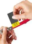 Label 19,05×25,40 gul vinyl - Hurtig afsendelse