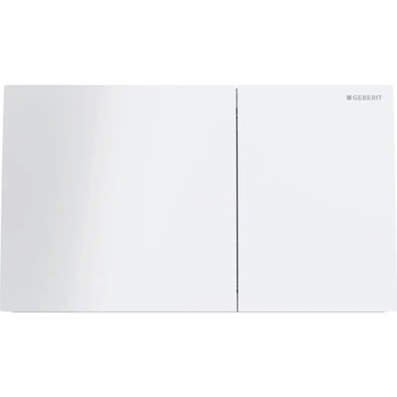 Bedste pris | Geberit Sigma70 betjeningsplade, hvid/glas