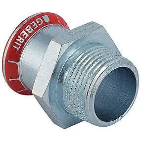 Begrænset lager | GEBERIT Mapress FZ overgang med nippel 15 mm x 3/8''