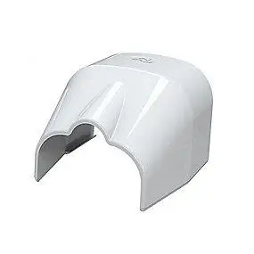 Direkte fra producenten - T75 rørudløb 78x58 mm, Hvid Ral 9010