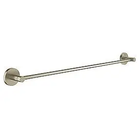GROHE Essentials Dobbelt håndklædestang 600mm - Børstet Nikkel | Anbefalet valg